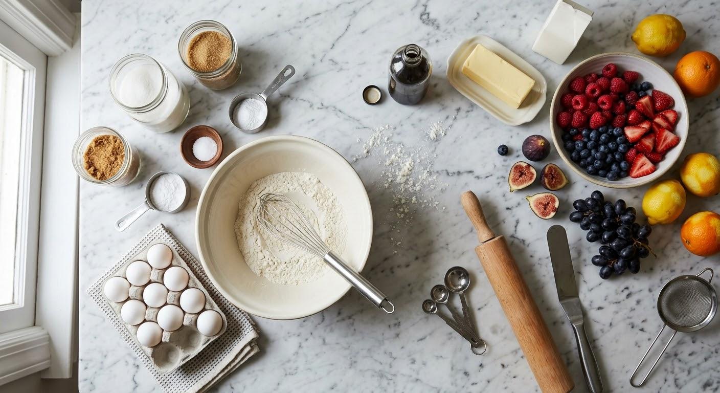 مواد اولیه تازه برای آشپزی